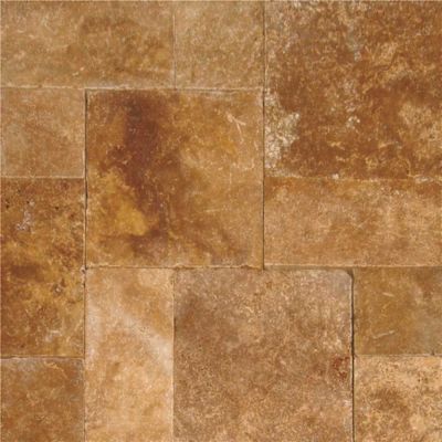 MSI Riviera 10-Piece Tumbled Travertine Paver Tile Kit (480 sq. Ft./pallet)
