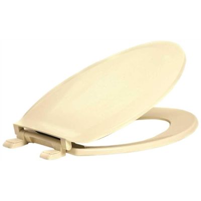 CENTOCO Elongated Closed Front Toilet Seat in Bone