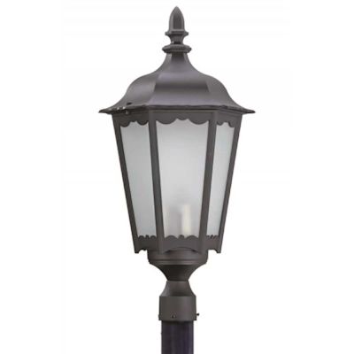 LiteCo Black Outdoor Dark Sky LED Post Top Lantern