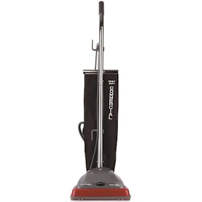 Sanitaire Tradition, Bagless, standard filtration, Corded Carpet Red Commercial Upright Vacuum Cleaner