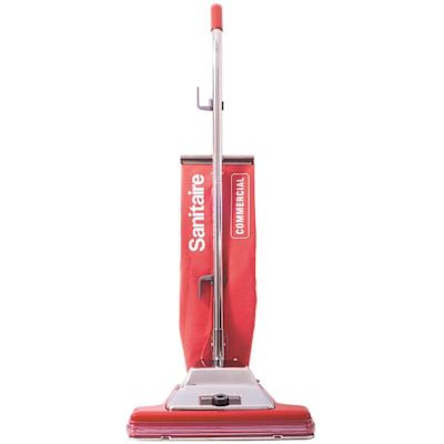 Sanitaire Tradition 16 in. Bagless Corded Standard Filtration Carpet Red Commercial Upright Vacuum Cleaner