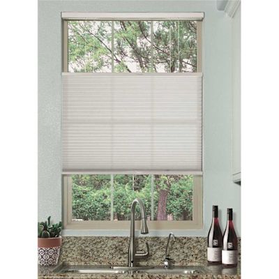 BlindsAvenue Simply White Cordless Top Down Bottom Up Light Filtering Single Cellular Shade 38 in. W x 72. L