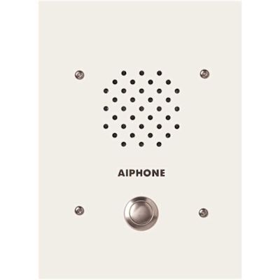 AIPHONE L Series Flush Mount 1-Channel 3-Gang Audio Sub-Station Intercom with Vandal, Weather Resistant, White