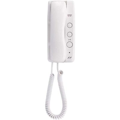 AIPHONE DA Series Surface Mount 1-Channel Audio Master Station Handset Intercom with Door Release, White