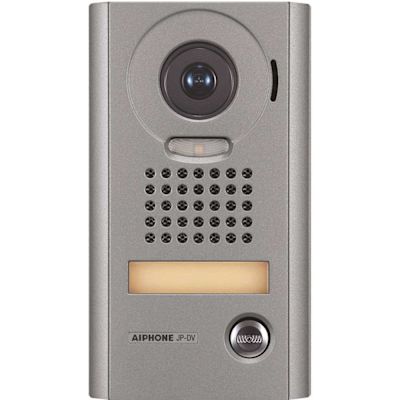 AIPHONE JP Series Surface Mount 1-Channel Color Video Door Station Intercom with Weather Resistant, Aluminum