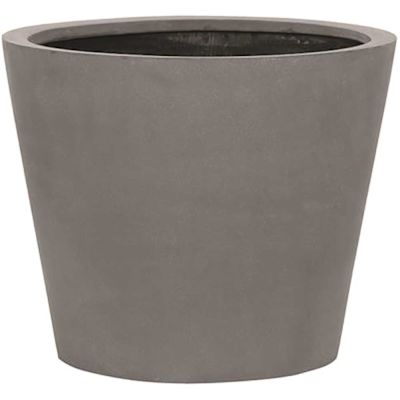 Vasesource Essex 15.75 in. x 19.75 in. x 19.75 in. Gray Fiberstone Planter