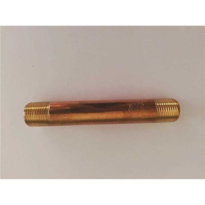 Everbilt 1/2 in. x 5 in. Brass Nipple (10-Pack)