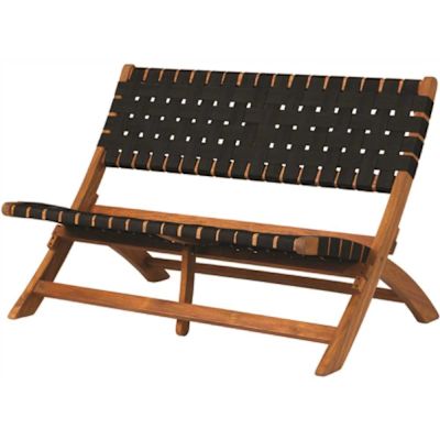 BALKENE HOME Sava Folding Wooden Indoor/Outdoor Bench