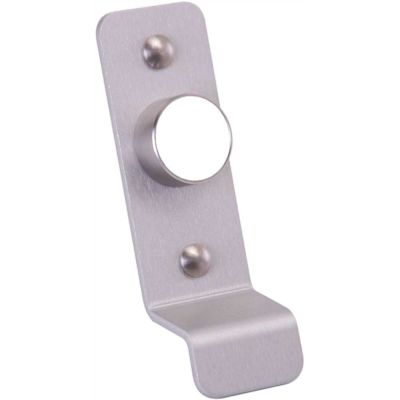 DETEX V Series Aluminum Grade 1 Exit Trim, Night Latch Function, P Pull, Less Cylinder