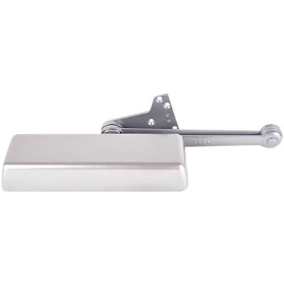 LCN 4110 Series Size 1 to 6 Sprayed Aluminum Grade 1 Surface Door Closer, Hold Open Extra Duty Arm, Right Hand