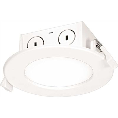 SATCO 4 in. 4000K Cool White New Construction or Remodel IC Rated Recessed Integrated LED Kit