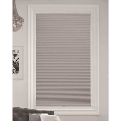 BlindsAvenue Gray Sheen Cordless Blackout Cellular Honeycomb Shade, 9/16 in. Single Cell, 72 in. W x 72 in. H