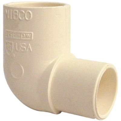 NIBCO 1 in. CPVC CTS Spigot x Socket 90-Degree Street Elbow Fitting