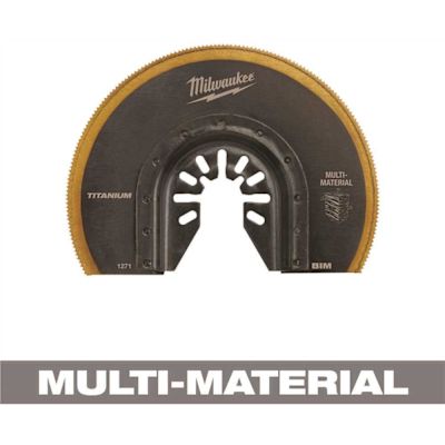 Milwaukee 3-1/2 in. Titanium Segmented Bi-Metal Universal Fit Multi-Tool Oscillating Blade (1-Pack)