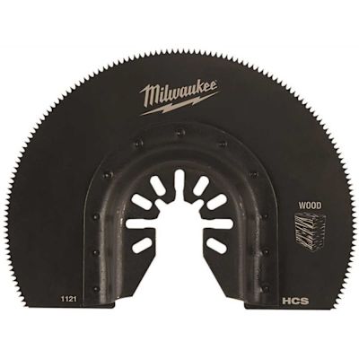 Milwaukee 3-1/2 in. High Carbon Steel Universal Fit Segmented Wood Cutting Multi-Tool Oscillating Blade (1-Pack)