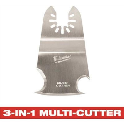 Milwaukee Stainless Steel Universal Fit 3-in-1 Cutting/Scraper Multi-Tool Oscillating Blade (1-Piece)