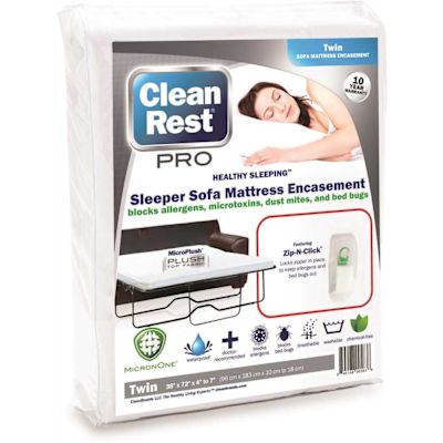 CLEAN REST Pro Sofa Bed Encasement Polyester Twin Mattress Cover