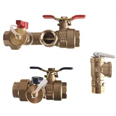 Noritz 1 In. Threaded Isolation Valve Kit W/ 500k Btu/H Pressure Relief Valve