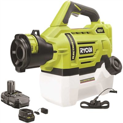 RYOBI ONE+ 18V Cordless Electrostatic 0.5 Gal Sprayer with 2.0 Ah Battery and Charger