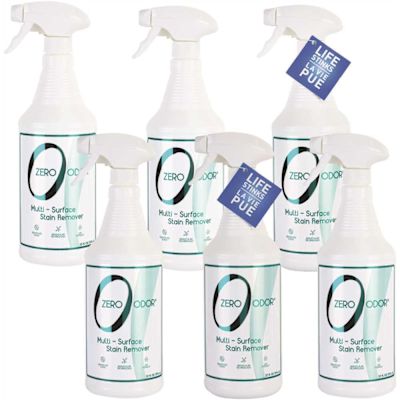 ZERO ODOR 32 oz. Multi-Surface Stain Remover and Odor Eliminator Air Freshener Spray (6-Pack)