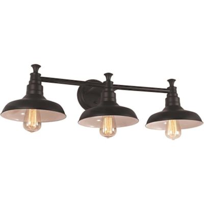 Design House Kimball 3-Light Matte Black Vanity Light