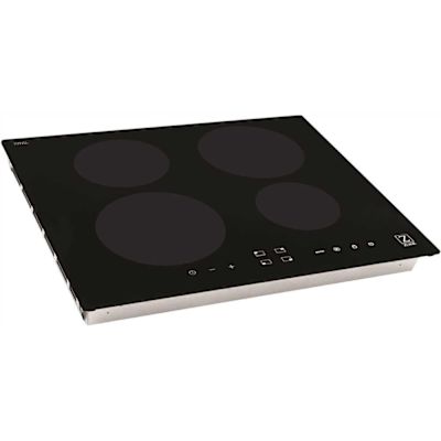 ZLINE Kitchen and Bath 24 in. 4 Burner Element Top Control Induction Cooktop with Touch Controls in Black Glass