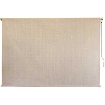 SeaSun Sandbar Cream Cordless Outdoor Patio Roller Shade 48 in. W x 72 in. L
