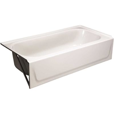 Bootz Industries Aloha 60 in. x 30 in. Soaking Bathtub with Left Drain in White