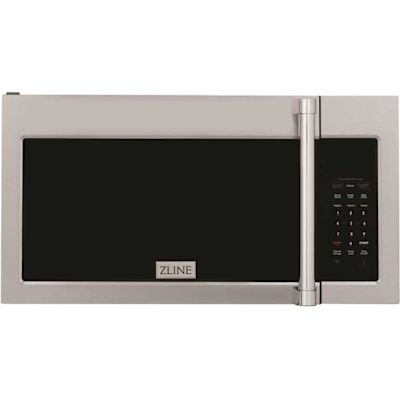 ZLINE Kitchen and Bath 30 in. 300 CFM 900-Watt Over the Range Microwave Oven in Stainless Steel & Traditional Handle
