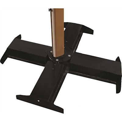Grosfillex Cantilever 48 lbs. Metal Patio Umbrella Base in Black