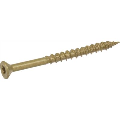 #10 x 2-1/2 in. Star Drive Flat Head Screw Exterior Bronze-Plated (1 lb. Box)