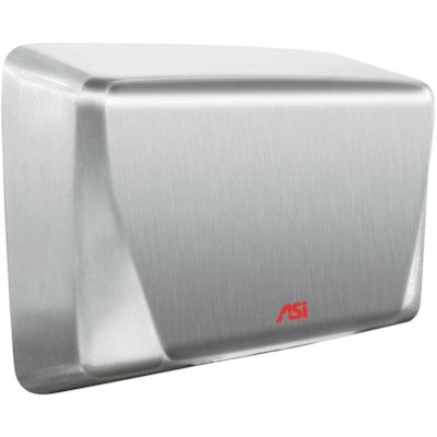 ASI Satin Stainless Steel High Speed ADA Surface Mounted Electric Hand Dryer (115-Volt to 120-Volt)