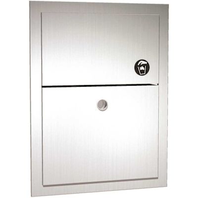 ASI American Specialties Commercial Recessed Sanitary Napkin Disposal in Stainless Steel