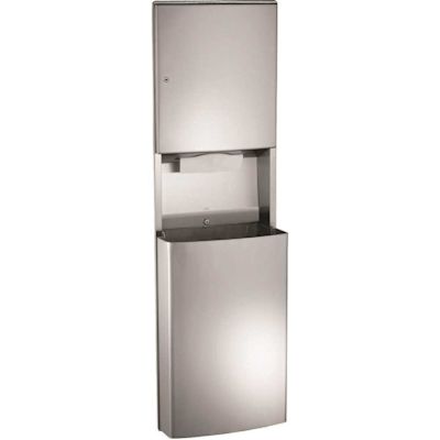 ASI Paper Towel Dispenser and Removable Waste Receptacle Recessed