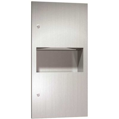 ASI Recessed Paper Towel Dispenser and Waste Receptacle