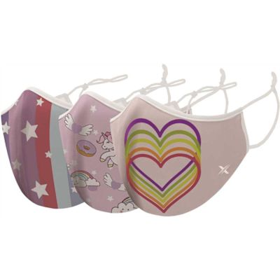 Two-Layer Reusable Kids Face Mask with Adjustable Earloop (3-Pack) - Case of 4 (12 Masks Total)