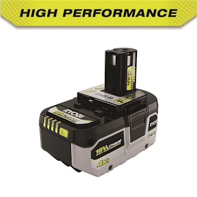 RYOBI ONE+ 18V 4.0 Ah Lithium-Ion HIGH PERFORMANCE Battery