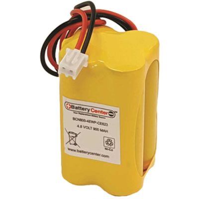 4.8-Volt 900 mAh Nickel Cadmium/NiCad Replacement Rechargeable Battery for Emergency Lighting