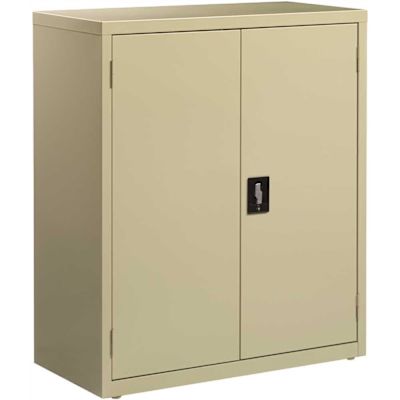 Hirsh 36 in. W x 42 in. H x 18 in. D 3-Shelf Steel Freestanding Storage Cabinet in Putty