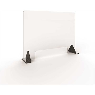 31.5 in. x 23.5 in. x 0.187 in. Acrylic Sheet with 1-20 in. x 4 in. Passthrough (3-Pack)