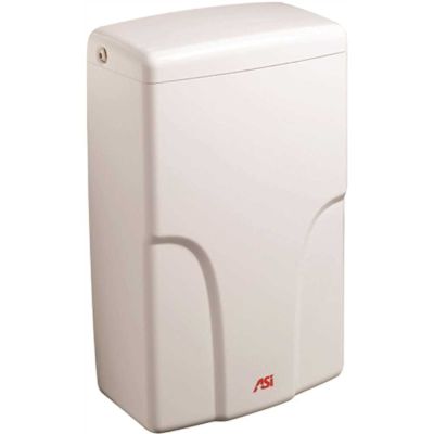 ASI TURBO-Pro ADA Compliant Automatic High Speed White Electric Hand Dryer (120-Volt) with HEPA Filter