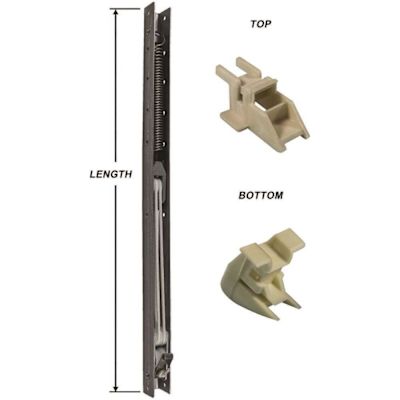 17 in. L x 9/16 in. W x 5/8 in. D Window Channel Balance 1640 with Top and Bottom End Brackets Attached (4-Pack)