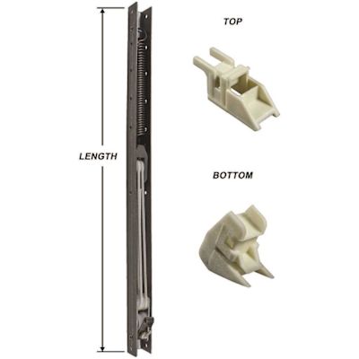 14 in. L x 9/16 in. W x 5/8 in. D Window Channel Balance 1330 with Top and Bottom End Brackets Attached (4-Pack)