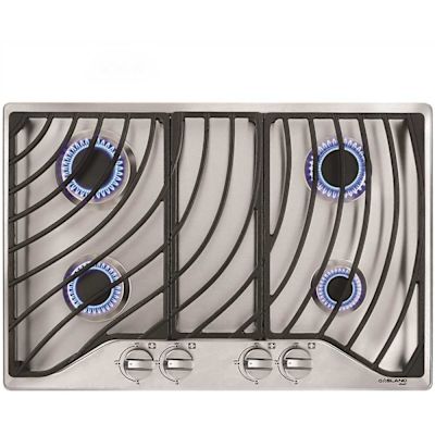 GASLAND 30 in. Recessed Gas Cooktop in Stainless Steel with 4-Burner, Thermocouple Protection