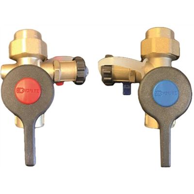 NORITZ 3/4 in. Tankless Water Heater Isolator Valve Kit (Threaded Lead Free)