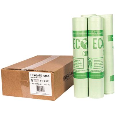 Ecosafe Compostable Can Liner 0.85 mL 54 In. X 60 In. (60-Case)