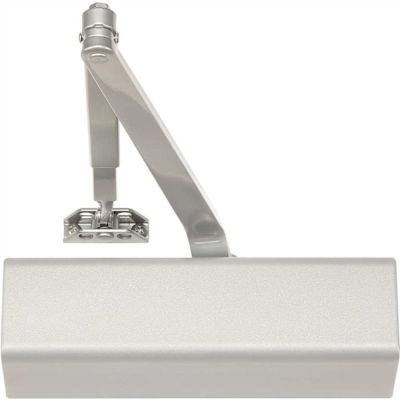Norton 1601 Series Grade 1 Size 1 to Size 6 Sprayed Aluminum Finish Non-Handed Regular Arm Surface Door Closer