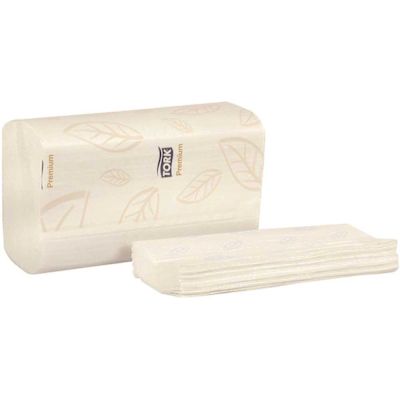 TORK Premium Soft Xpress White with Blue Leaf 3-Panel 2-Ply Multifold Paper Towels (135-Sheets Per Pack, 16-Pack Per Case)