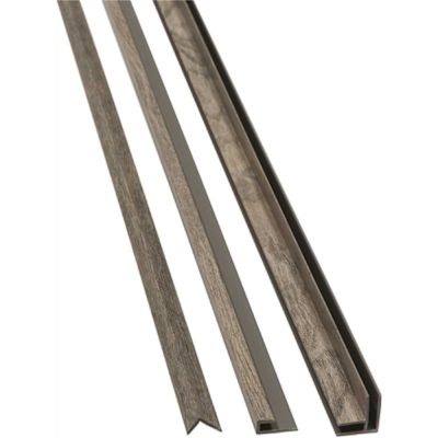 PALISADE Gray Oak 94 in. Vinyl Backsplash Accessory Trim Kit