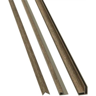 PALISADE Natural Oak 94 in. Vinyl Backsplash Accessory Trim Kit